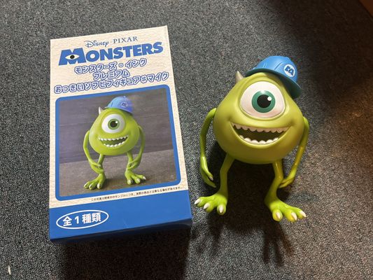 Disney Pixar Monsters NEW Japan Version Monsters Inc Mike Soft Vinyl 19cm Figure