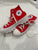 Red Converse sneakers with small platform Barely worn 7-1/2 (Adult)