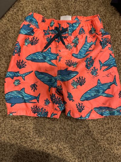 Old Navy, bathing suit bottoms with sharks  18-24 Months