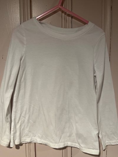 Cat and Jack White long sleeve T 5T