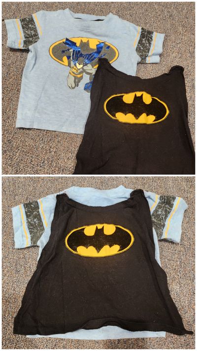 TM Comics Tshirt with a velcro cape 18 Months