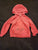 Carter hooded jacket features a coral pink fleece material 18 Months