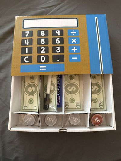 Target New- Calculator Box w/ Play Money