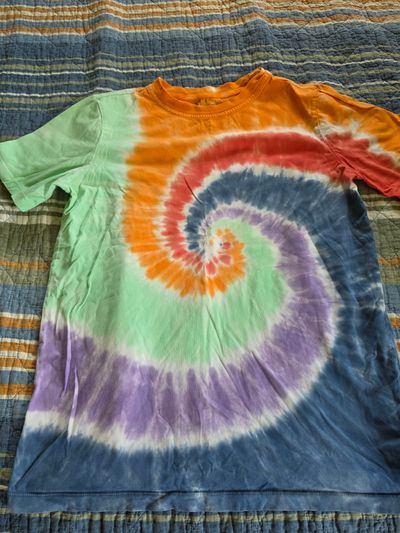 Lands End Multi Color Tie Dye T-Shirt 14-16