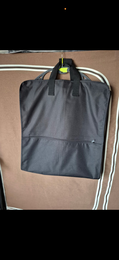 Garment bag folds over for carry