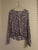 Mossimo 8-10 Purple/Blue Floral Flowy Top Women's - M