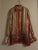 Massardi Multi Color Rust Gold Black Tunic Blouse Women's - S