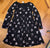 Old navy bow dress sz 6/7 black pink  6T/6