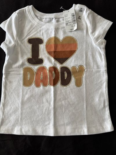 Childrens Place NEW - I Love Daddy Shirt 2T
