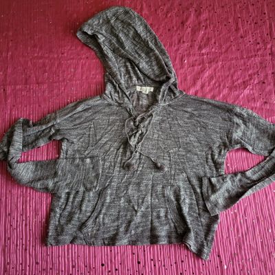 Aeropostale size S/P gray soft hooded top Women's - XS