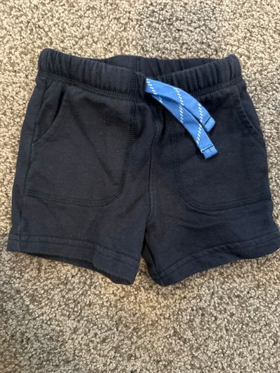 Carters black drawstring shorts  12 Months