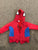 Marvel spiderman warm fleece sweatshirt/jacket Size 18 months zipper hoodie 18-24 Months