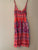 Lightweight Dress Coral Pink Purple Strap Women's 8