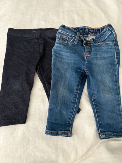 Cat and jack and baby gap Jeans are baby gap size 6-12 mo, Jean leggings are 12 mo cat&jack 6-12 Months