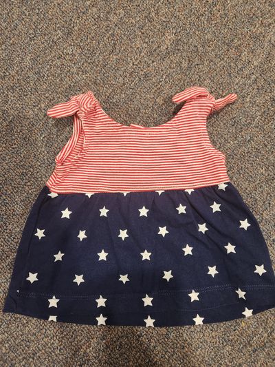 Carter's Top/dress for 4th of July 3 Months