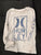 Hurley White long sleeve Hurley tee with blue lettering 7-8