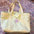 Stoney Clover Lane X Target Yellow tote bag with green lining . N patch was glued on
