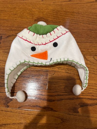 Elegant baby 0-12mo snowman ear flap hat Infant (0-2 yrs)