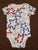 Carter's red and blue star short sleeve onesie 12 Months