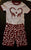 Family Feeling Pink giraffe themed pajamas set 10-12
