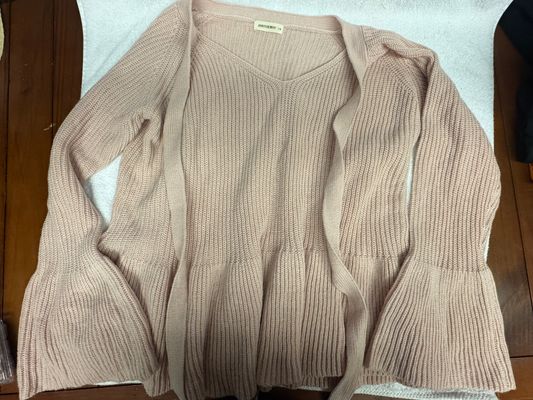 Andthewhy light pink sweater top S/M  EUC Andthewhy light pink sweater top S/M  Excellent condition. Women's - S