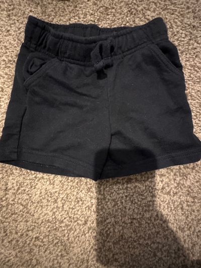Cat and Jack black shorts  12 Months