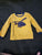 Carter Yellow fleece pajamas top with helicopter 6T/6