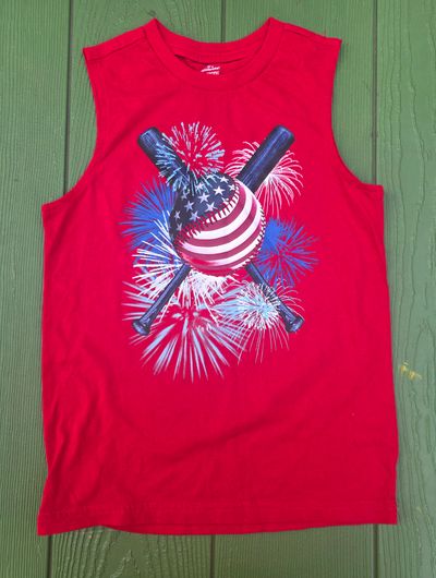 Celebrate size 6-7 Patriotic top 6T/6