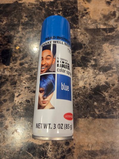 Brand New Blue Temporary hair spray