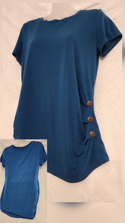 COOLMEE turquoise top  Women's - S