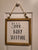 "Shhh... baby sleeping" nursery decor 10.25 x10.25 inches one corner chipped, bottom right in Pic