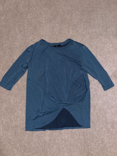 Botanique 3/4 sleeve. Blue. Soft silky feel fabric Women's - S