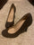 JG Hook Brown herringbone heels with patent leather toe 8 (Adult)