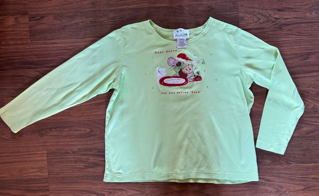The quacker factory Green dear Santa Women's - M