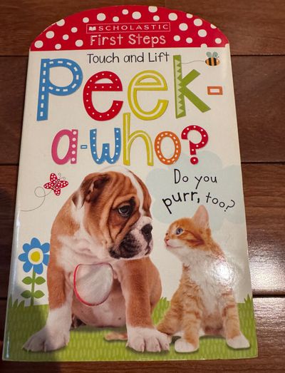 Like new touch and lift peek a who book