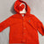 Latette Red button hoodie 3-6 Months