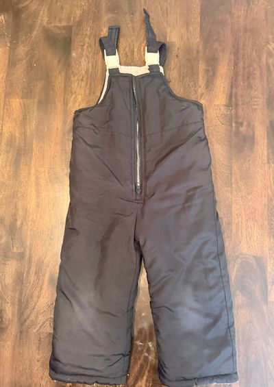 Just one you by carters Snow pants - black outside pink inside 3T
