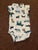 Carter's blue and brown dog short sleeve onesie 12 Months