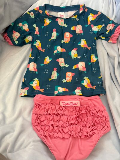 Ruffle Butts Toucan 2 Piece  4T