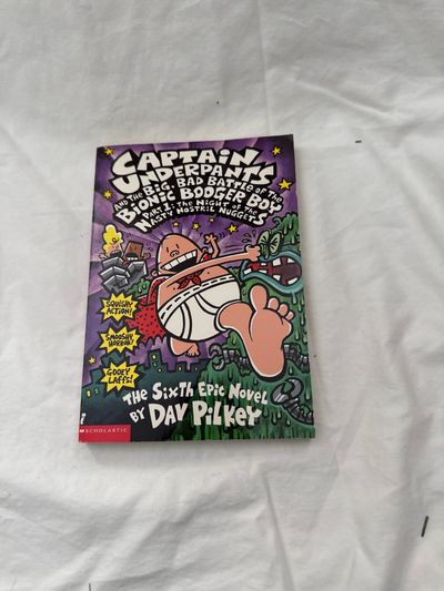 Scholastic Captain underpants and the big bad battle of bionic boogie boy 1