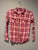 Wonder Nation L/S thermal pink, purple, orange plaid 10-12