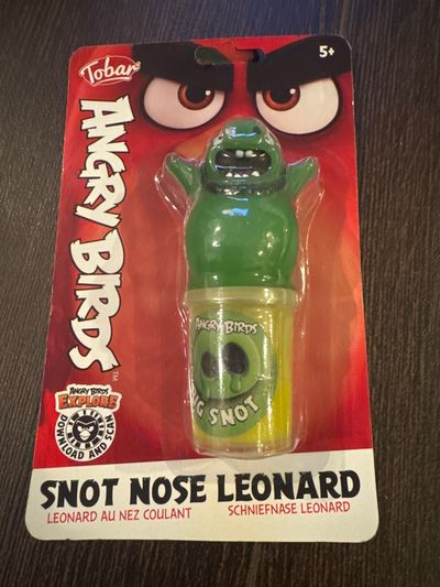 Brand new Angry Birds snot nose, Leonard