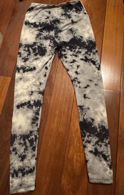 Hot kiss black white tie dye pants  Women's - S