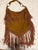 Chic luxe Camel fringe bag