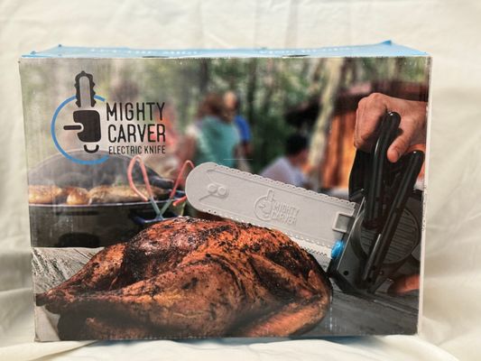 Might carver Hand saw shaped electric meat carving knife