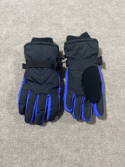 All In Motion NEW Black and Blue Boys Snow Ski Gloves size M/L