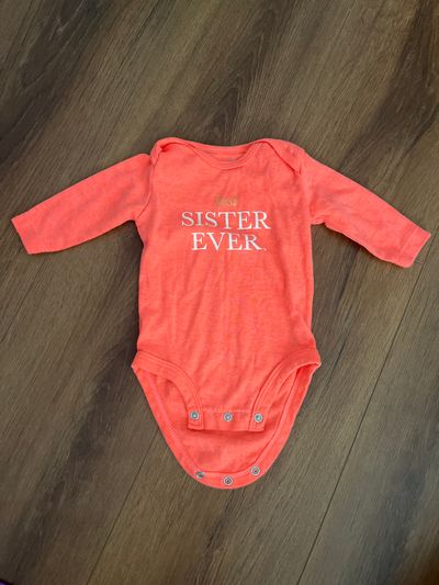Carters 3 month best sister ever long sleeve onesie 3 Months