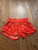 Justice size 10 red shorts  10-12