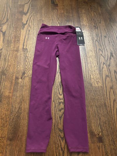 Brand new under Armour purple leggings, retail $45  Junior XS - 0