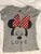 Old navy Gray short sleeve w Minnie and sparkle bow 5T